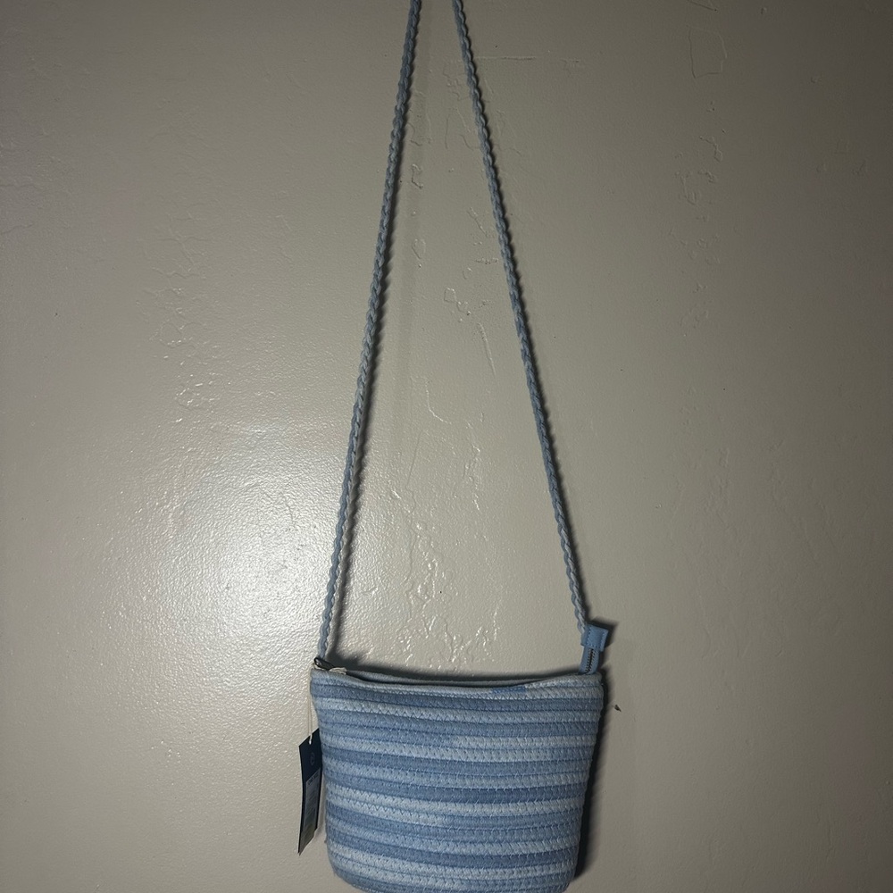 Blue Striped Women's Bag